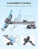 CIRYCASE Car Phone Holder, [Ultra Powerful Suction] Universal Dashboard Phone Holder for Car Kits, Hands-free & Case Friendly, Single Hand Operation GPS Vehicle Mount for Windshield, for 4-7” Phones - 6