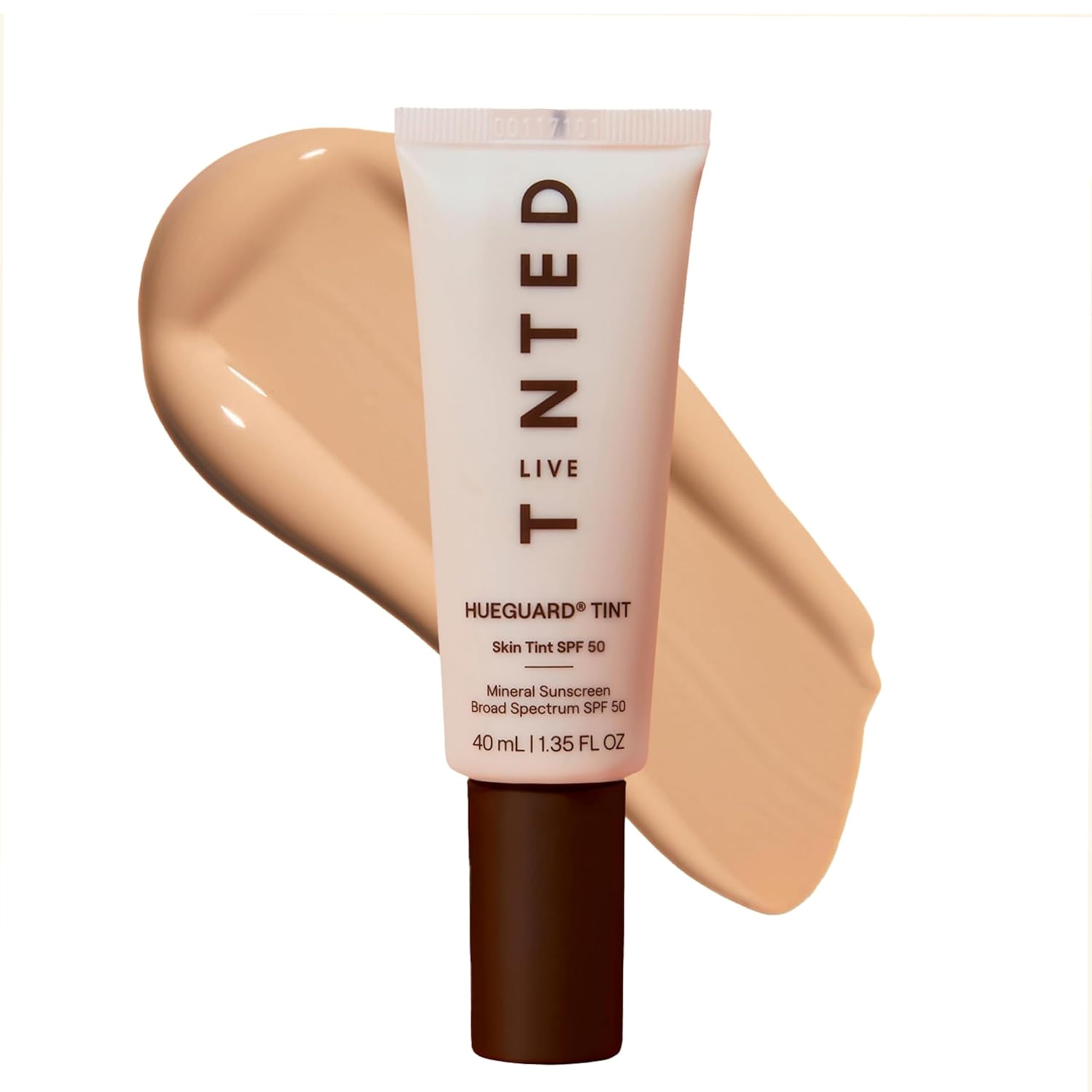 Live Tinted Hueguard Skin Tint SPF 50 - Tinted Mineral Sunscreen with Light-Medium Buildable Coverage With a Hydrating and Radiant Finish - Water and Sweat Resistant, 1.35 fl oz - Shade 09