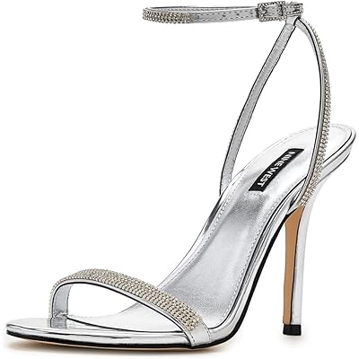 Nine West Stodia silver mirror metallic