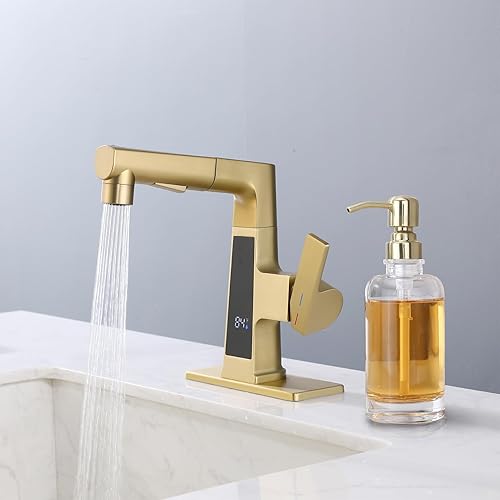 Miniatura 2 de Dispensador de jabón de vidrio transparente con bomba dorada, dispensador de jabón líquido de 11 onzas cilíndrico con bomba de acero inoxidable para