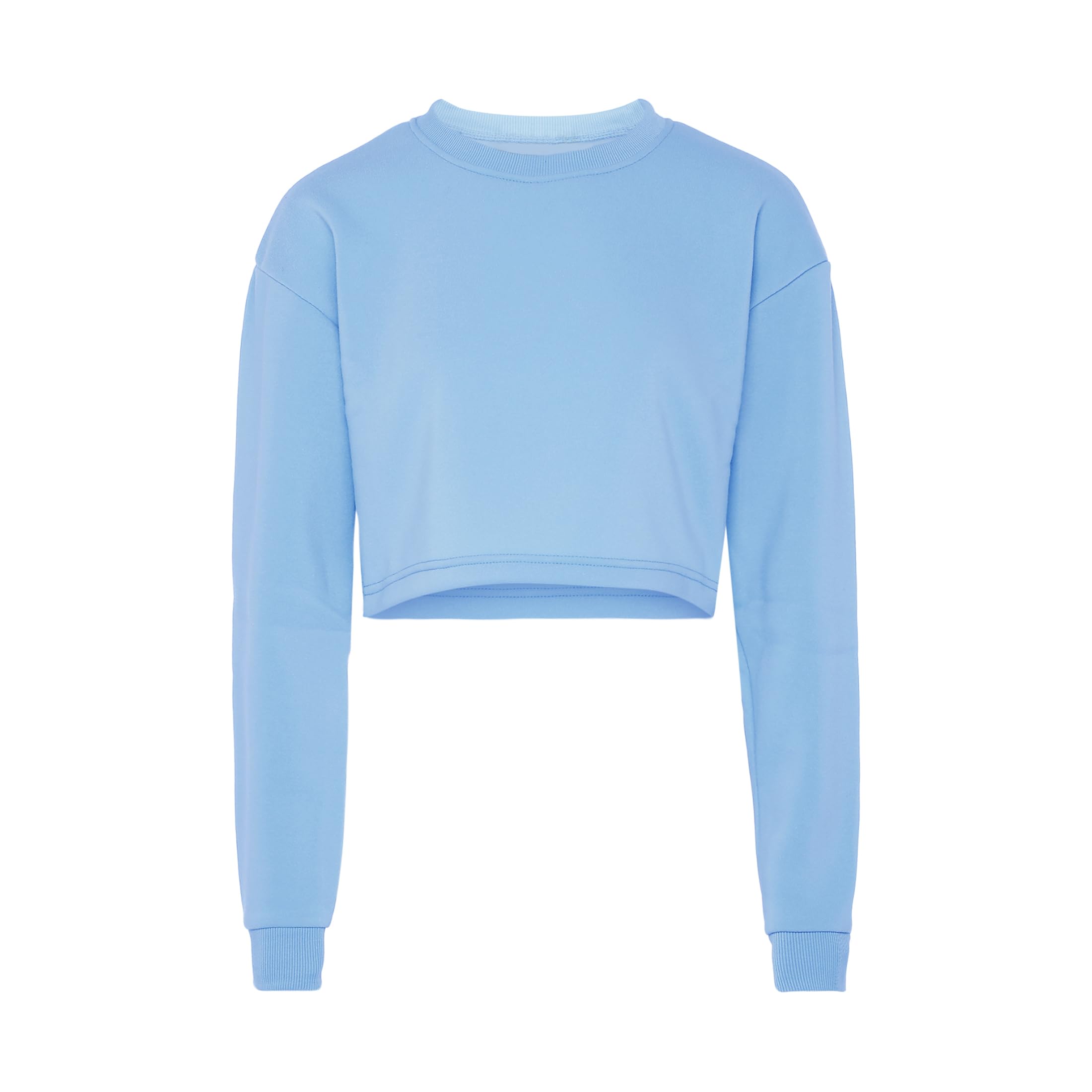 Pull en polyester bleu doux Libbi avec col rond taille M - 2