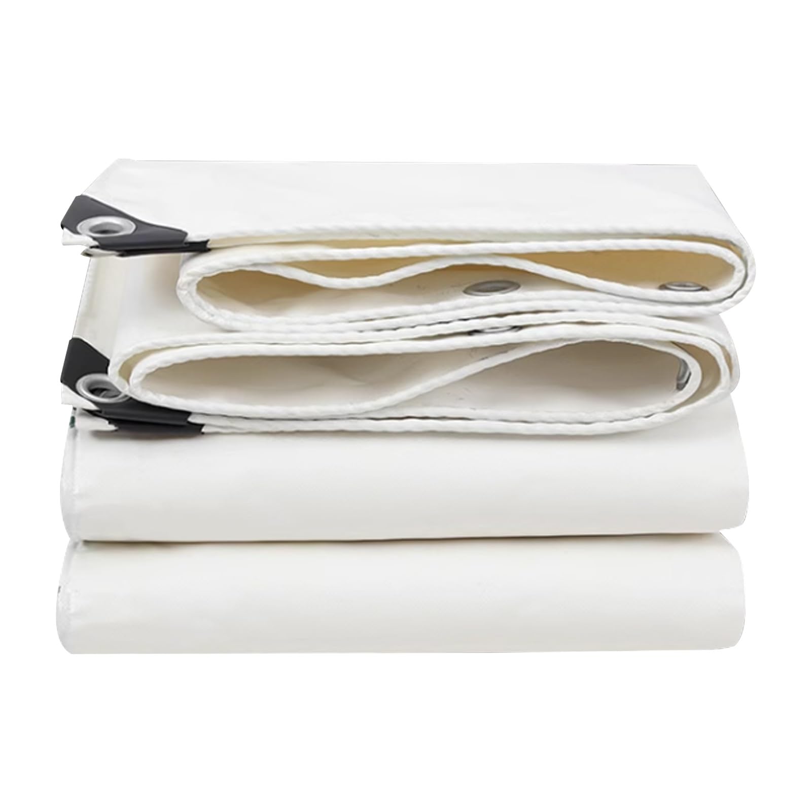 Telo di copertura bianco 3 x 4m Telo di copertura impermeabile per carichi pesanti, Telo di fondo multiuso Tenda a baldacchino pieghevole antipioggia per campeggio canottaggio escursionismo (Size : 1