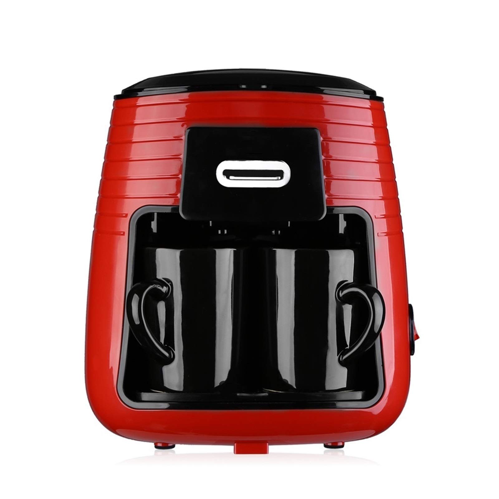 CUNTO Caffettiera Macchina da caffè da 0,25 litri per l'home office Caffettiera elettrica con segno del livello dell'acqua Tazze in ceramica Macchina da caffè con filtro rimovibile