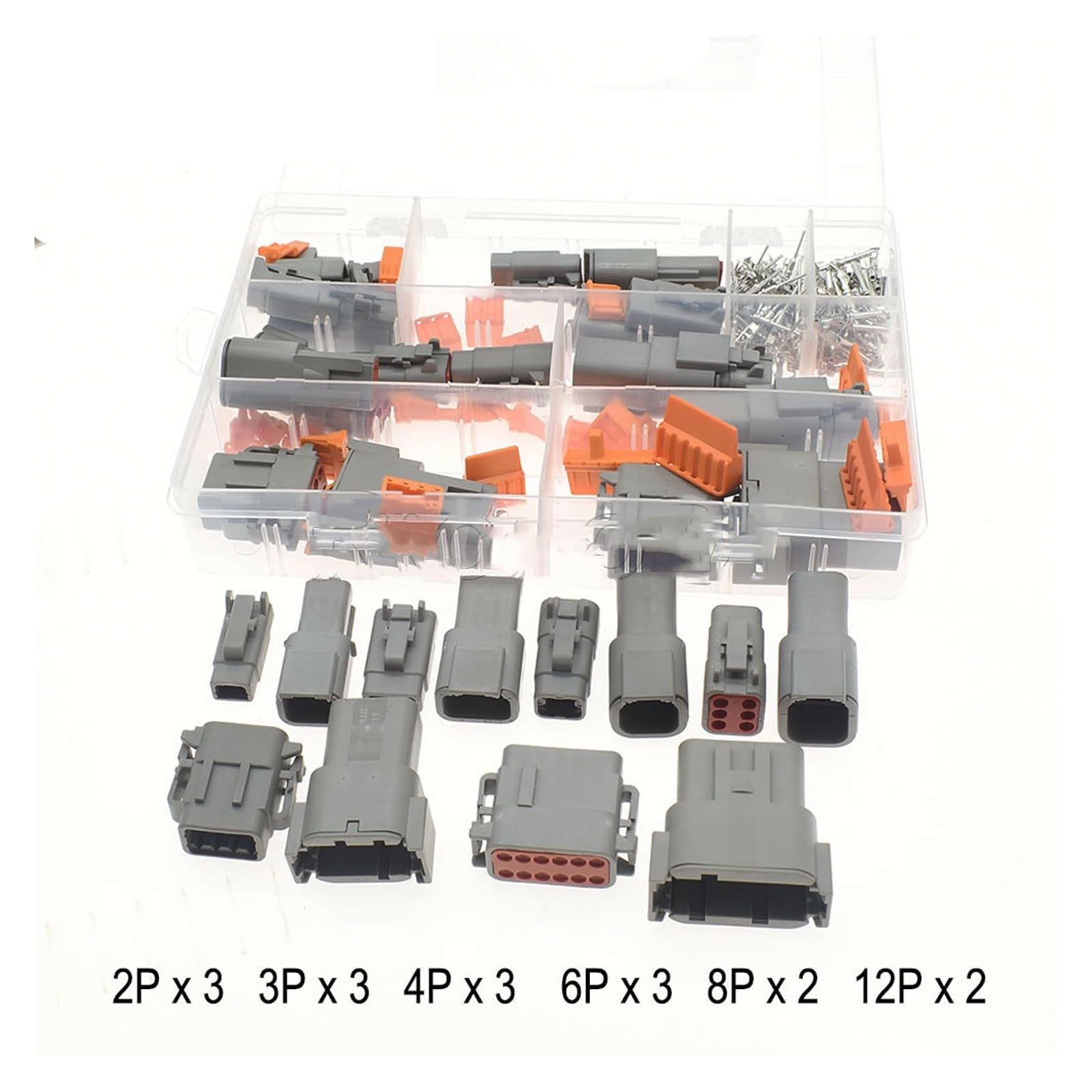AANAN 202 Pz 2/3/4/6/8/12P Dtm Femmina Maschio Impermeabile Connettore Automobilistico Con Terminali