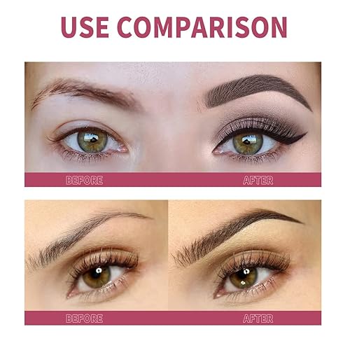 Miniatura 5 de Cepillo para sello de cejas 4D cepillo para trazos de cabello cepillo para trazos de cejas cepillo de cejas realista ultrafino para polvo crema gel