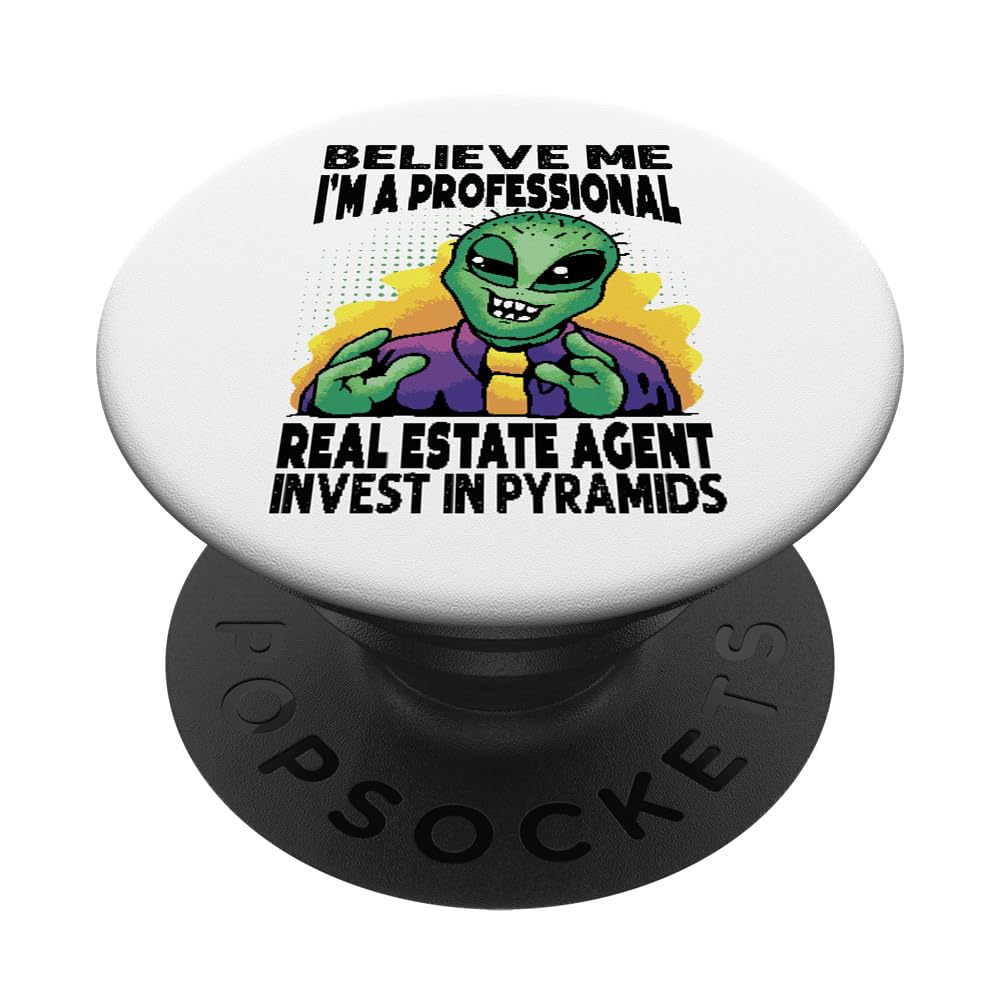 Believe Me I'm A Professional Real Estate Agent - Funny PopSockets Standard PopGrip