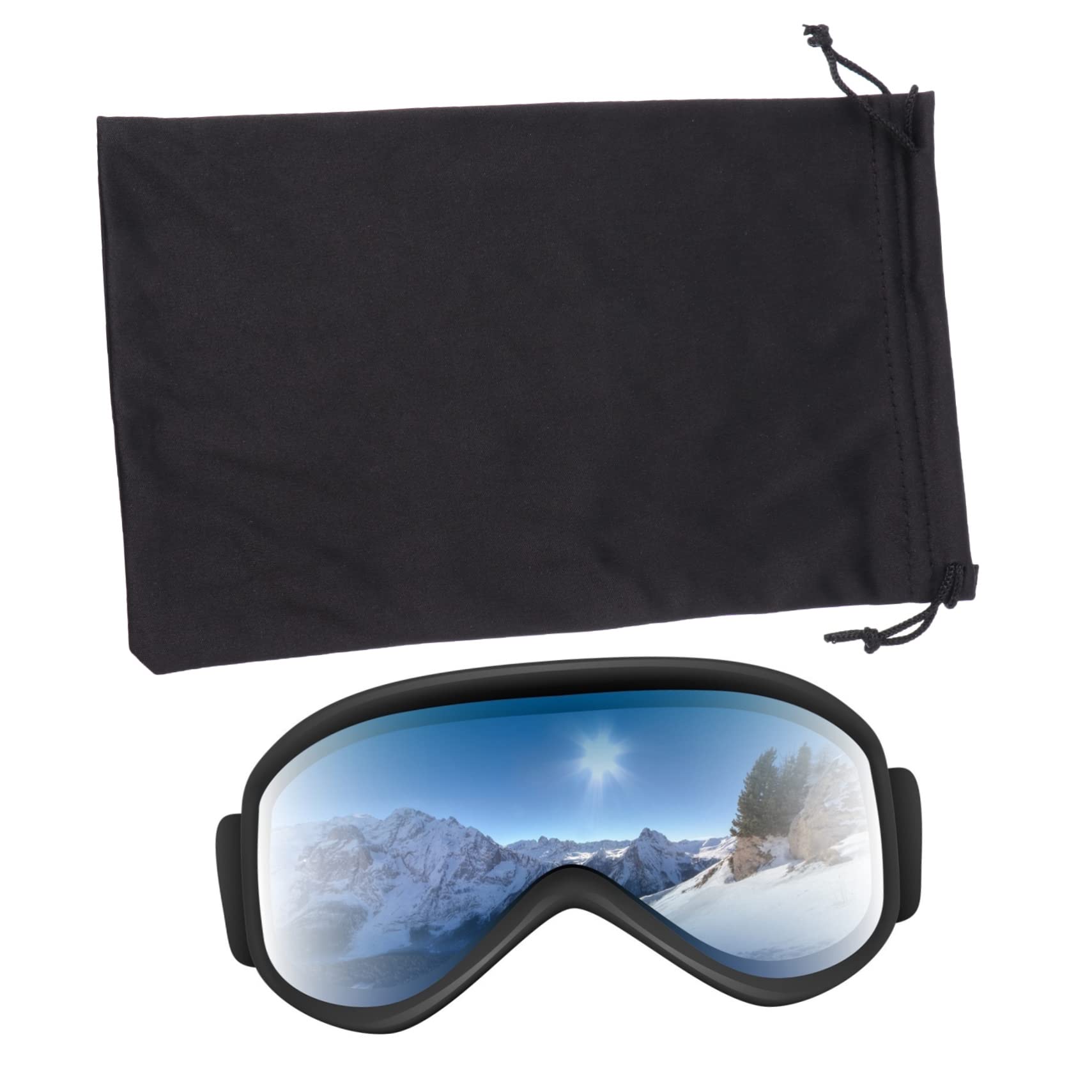 BESPORTBLE 90pièces Pochette De pour Lunettes De Ski Microfibre Rangement avec Cordon De Serrage pour Masques De Ski Et Lunettes De Neige Couleurs Uniques Et Pratiques