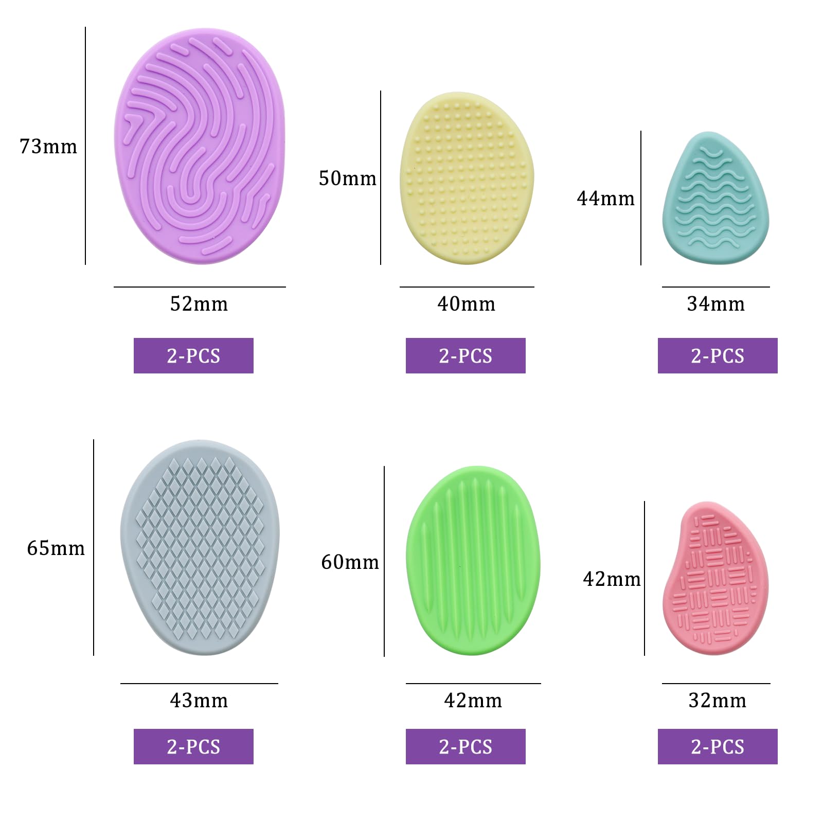 OMJMYY Sensory Stones 12 Pcs Fidget Toys Textured Soft Worry Stones for Kids Adults Silicone Sensory Toys Fidgets for School o Workplace Stress Calming Anxiety Relief Autism and ADHD - Image 2