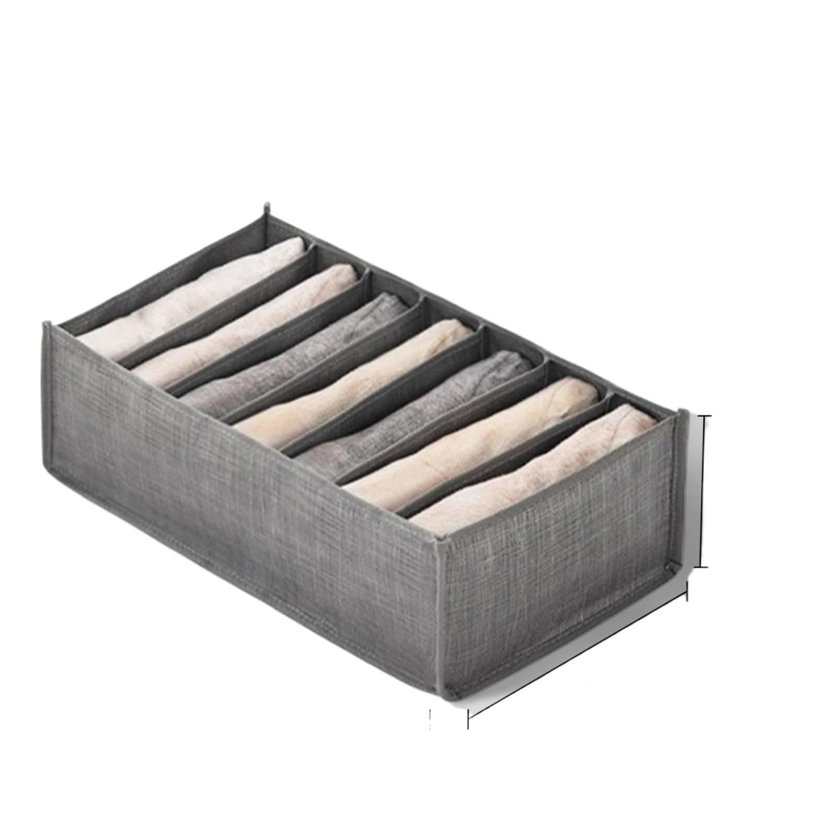 LADFRTYU Sock Storage Box Closet storage box folding underwear partition drawer jeans wardrobe clothes(Color 05,Color08)