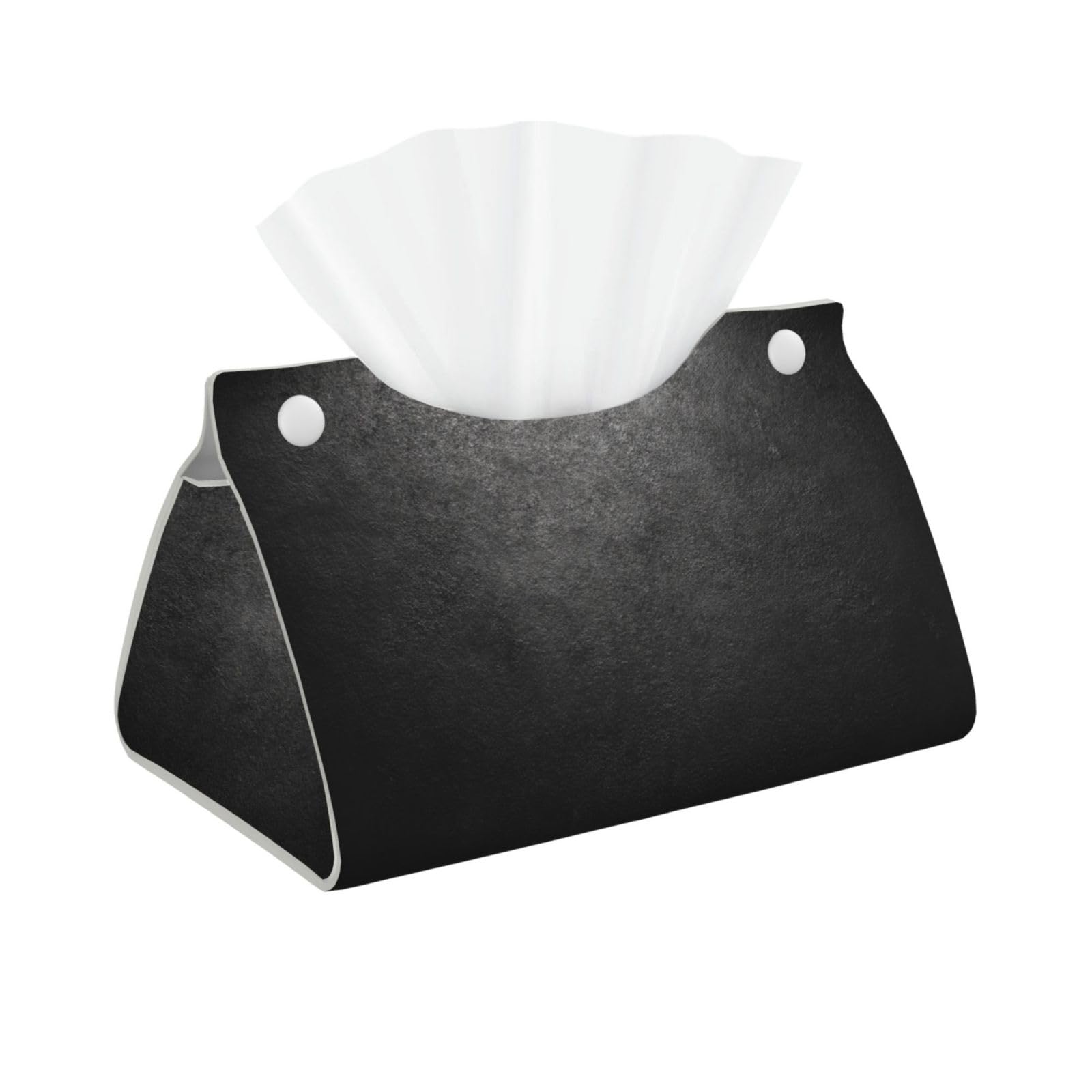 Black Gradient Background Tissue Box Cover Rectangle Pu Leather Tissue Box Holder for Car Bathroom Bedroom Desk Tabletop Decor