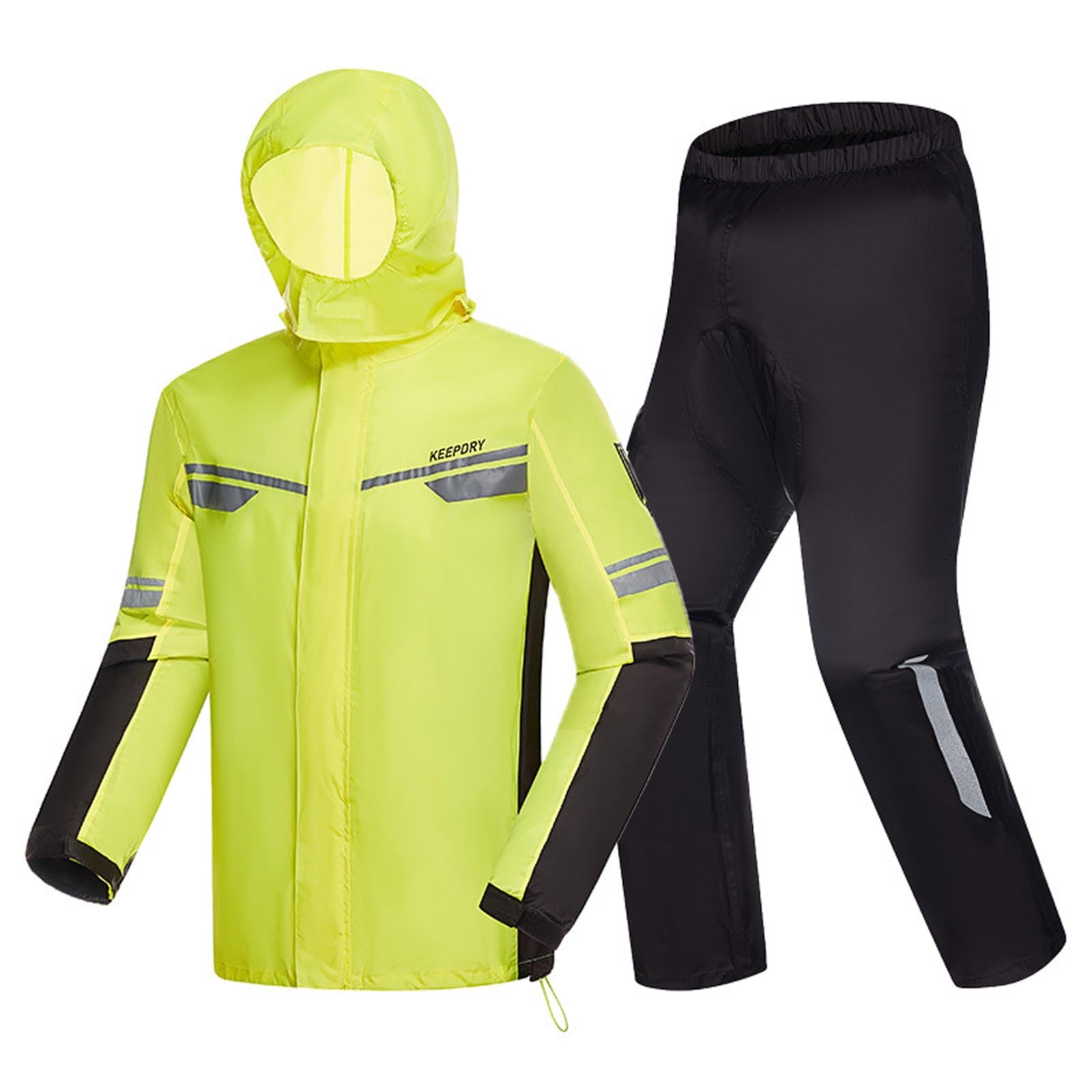 Wodoodporny kombinezon motocyklowy męski kombinezon przeciwdeszczowy damski kurtka rowerowa przeciwdeszczowa spodnie z pokrowcem, lekki wodoodporny wiatroszczelny oddychający motocykl jazda