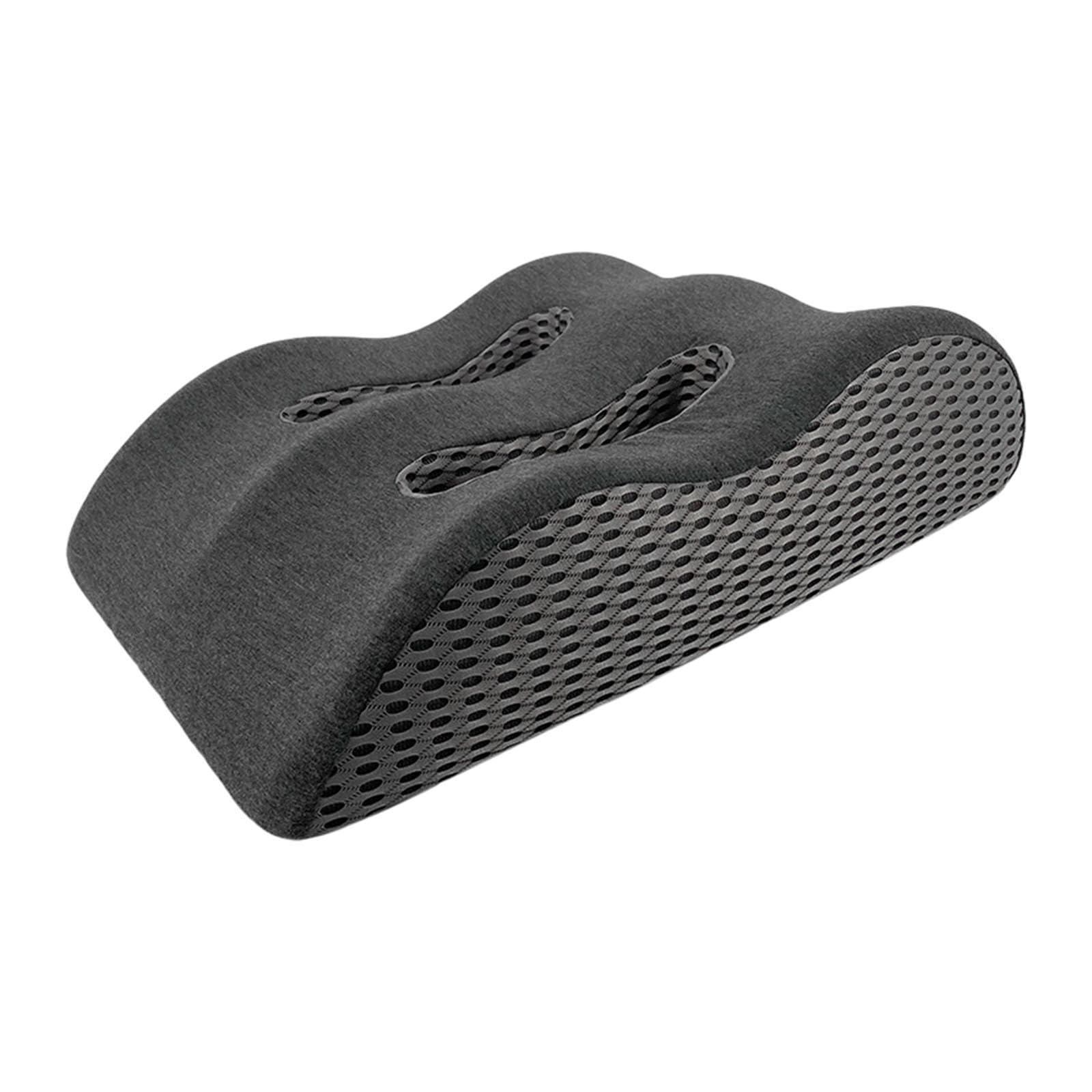 Almohada de Apoyo para Las piernas Cómoda Almohada elevada para Descansar Las piernas Espuma viscoelástica para Leer en la Cadera, Gris Oscuro