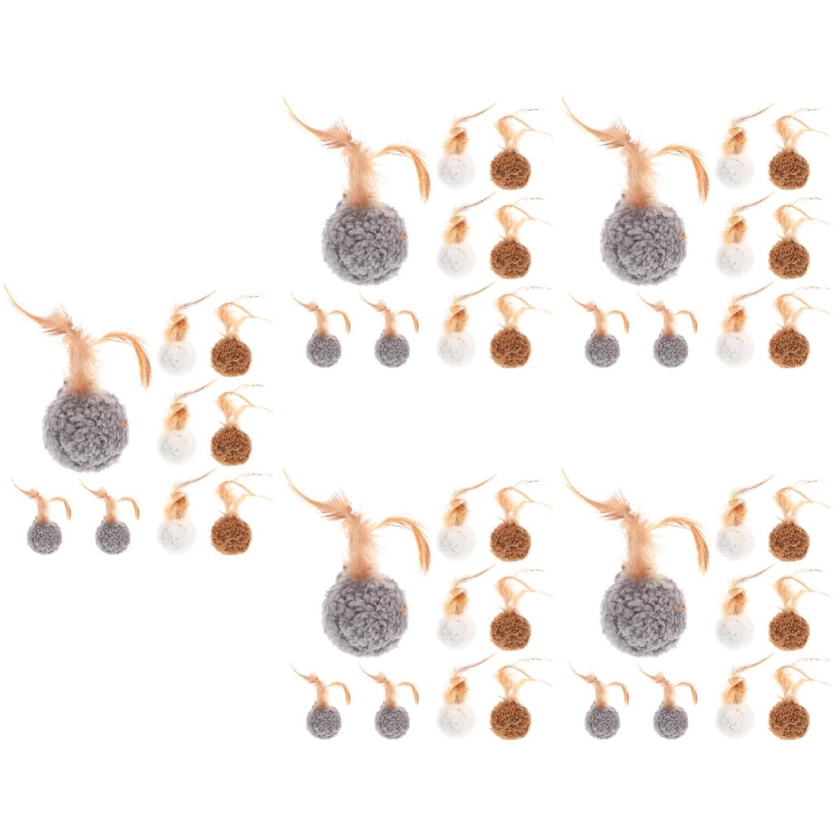 Beavorty 5sets Lustige Katze Spielzeug Plüsch Interaktive Katze Indoor Katzen Kätzchen Versorgung Weiche Spielzeug 9 Stücke * 5