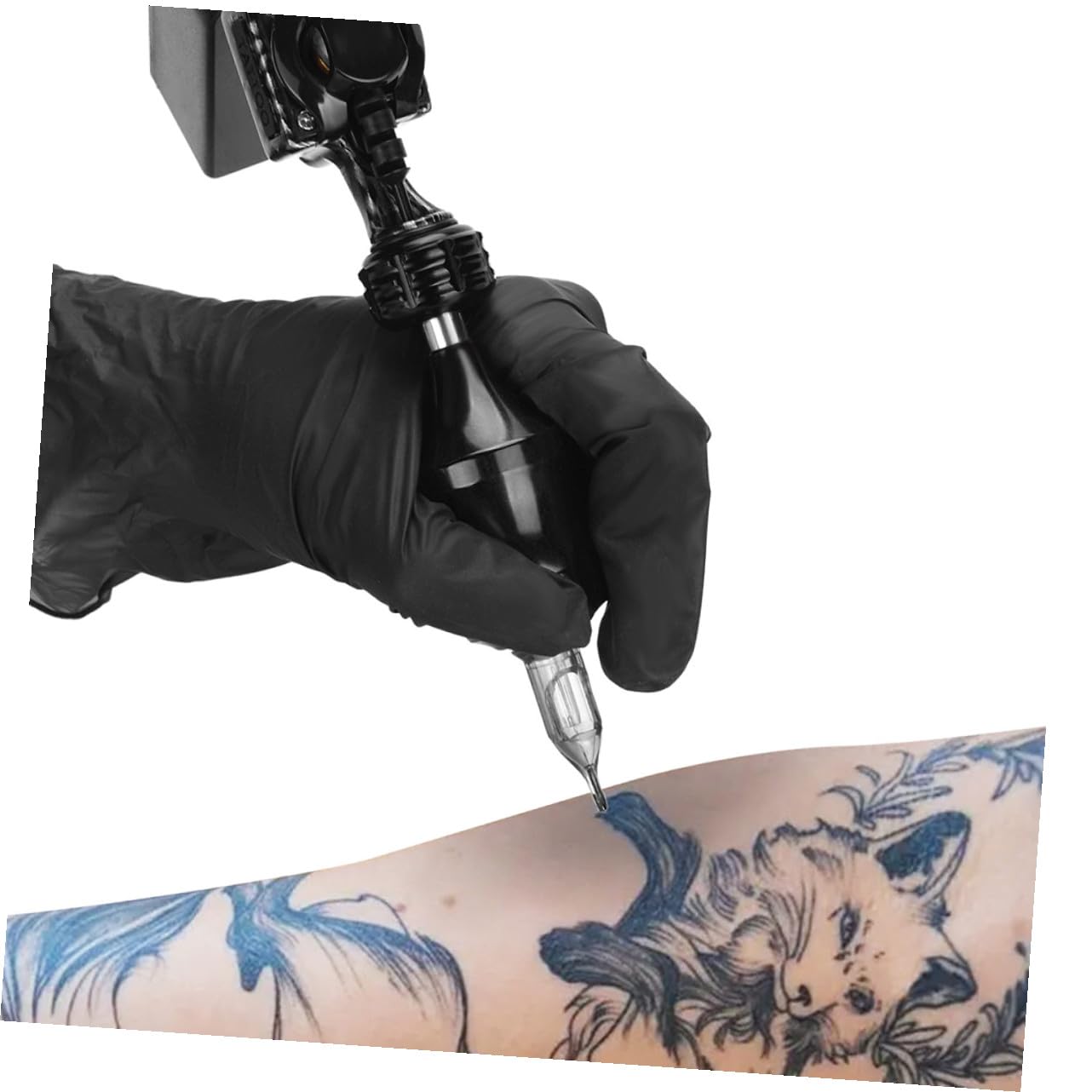 Máquina de Tatuar Rotativa en Bolígrafo de Aleación de Zinc Negra
