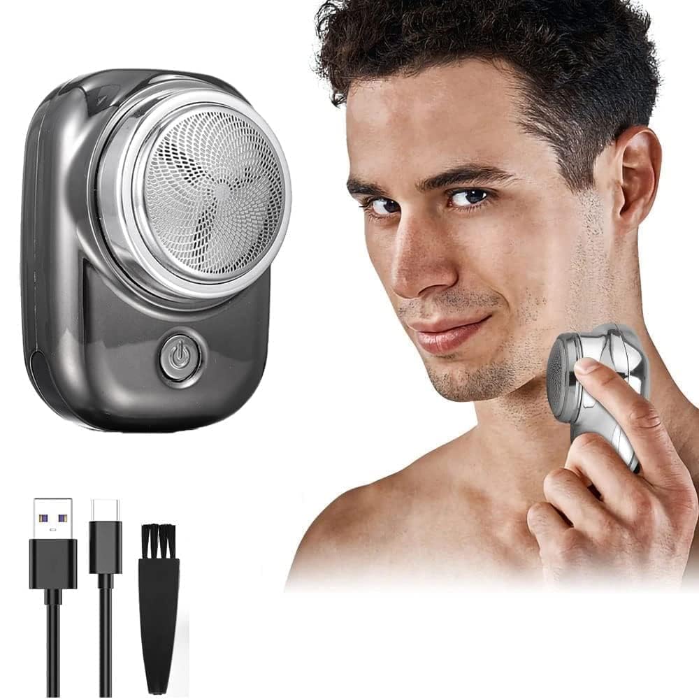 SPAPATIMES Electric Razor for Men Travel Shaver Pocket Size Mini Portable Shaver Wet and Dry Razor (Multicolour)-image-35