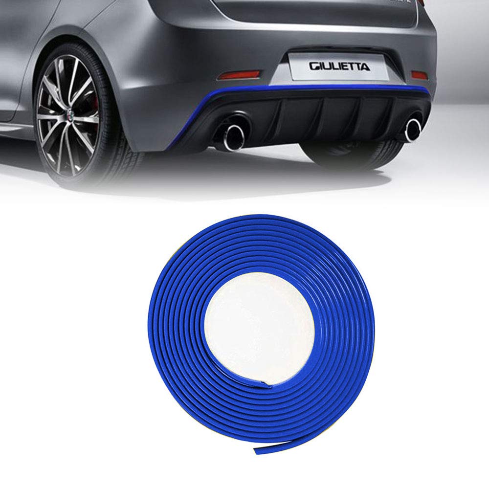 Quattroerre Blue Profile Sticker Dam Bumper Rear Alfa Giulietta with 3M APT Double-Adhesive