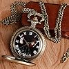 Bronze Triangle HP The Deathly Hallows Lord Analog Quartz Pocket Watch Necklace Collectibles for Men Women Kids #1