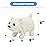 Hopearl Walking Polar Bear Interactive Electronic Pet Plush White Bear Toy with Sounds and Movements Animated Shaking Head Gifts for Toddlers Birthday, 9\'\'