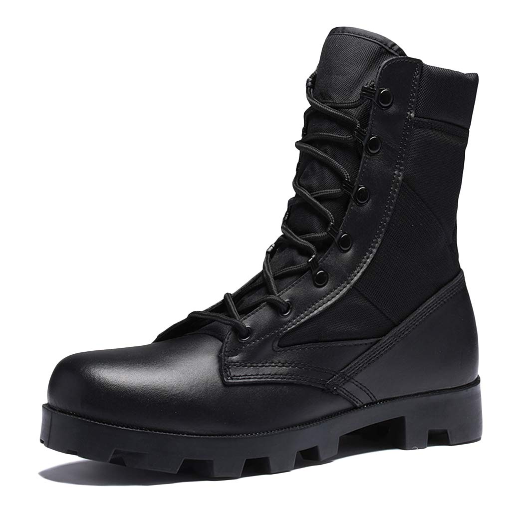 Wygwlg Stivali da Combattimento Tattici Militari da Uomo Scarpe Traspiranti da Deserto dell'Esercito Forze Speciali Stivaletti pattuglia della Polizia