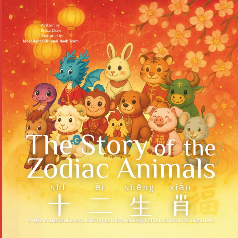 The Story of the Zodiac Animals: A Lunar New Year Bilingual Chinese-English Storybook for Families Simplified Chinese (Moonlight Bilingual Stories｜月光双语故事书系列)