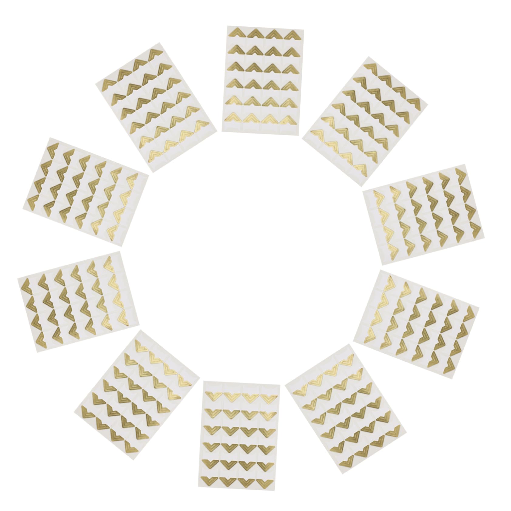 KOCKSHION Self Adhesive Photo Corners 240pcs Scrapbook Journal Book Corners Photo Mounting Corners for Memory Book Journal Stickers