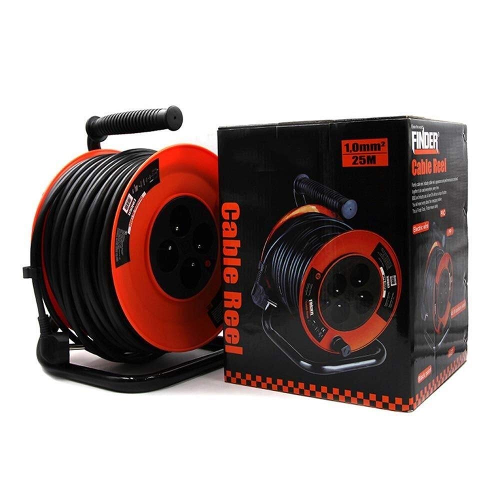 Buy LIFEIYAN Cable Reel Extension Lead With Handle, 25/50 220V 4 Plug