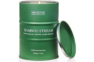Nature's Embrace: Bamboo Scented Candle for Tranquility