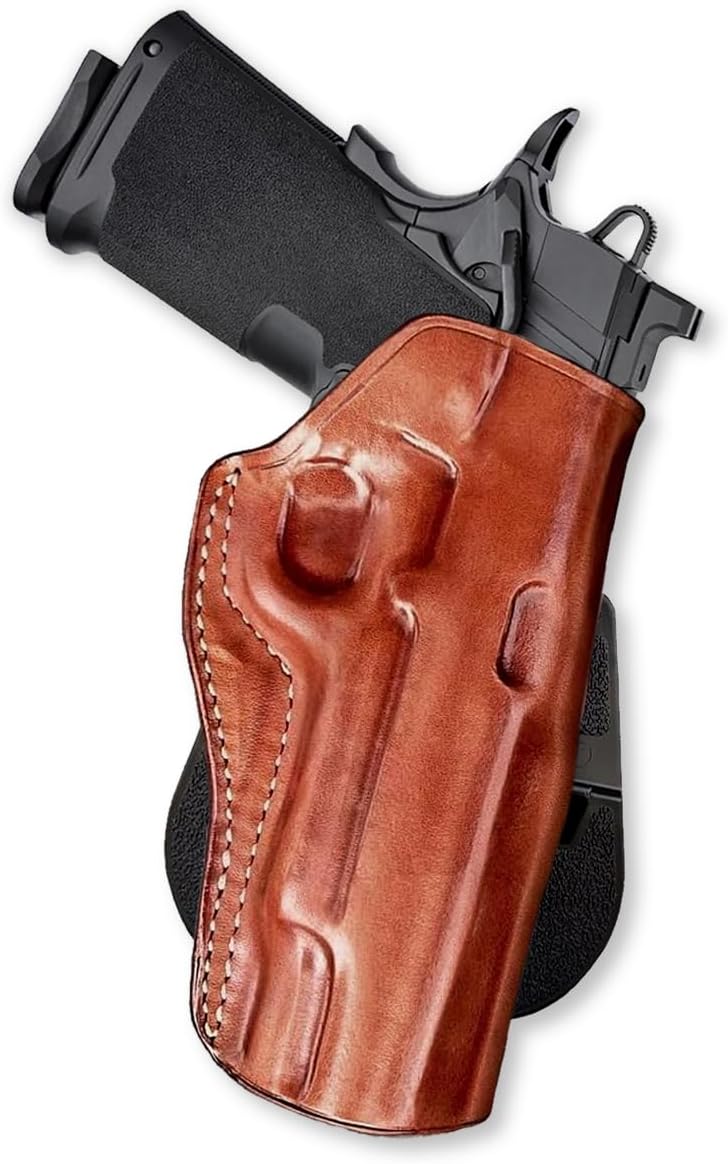Masc Premium Leather Paddle Holster for 1911 DS Prodigy 5-inch, Right-Hand Draw, Brown #1659#