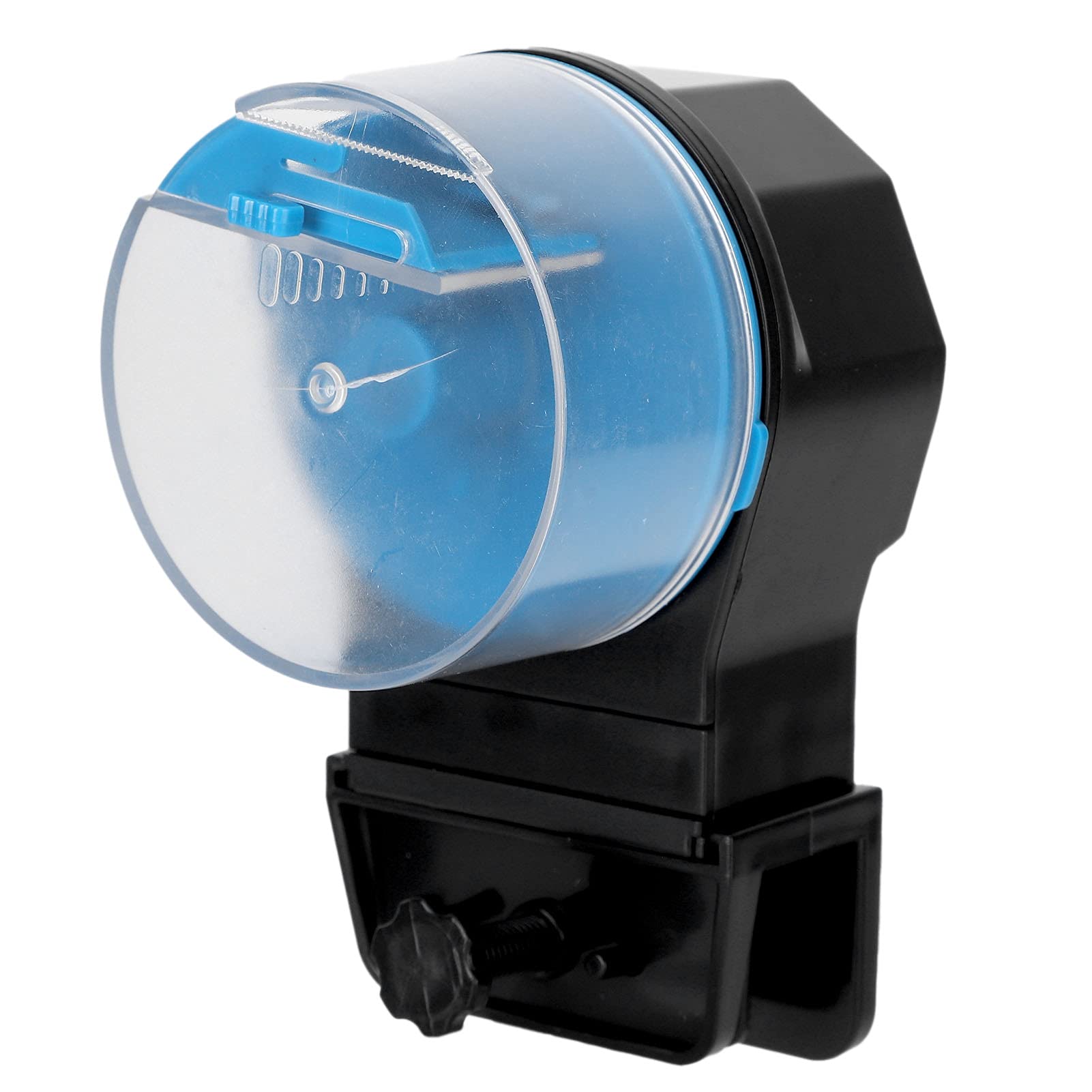 Alimentador Automático De Peces, Alimentador De Peces con Temporizador, Dispensador De Alimentos para Peces para Acuarios O Peceras(Azul)