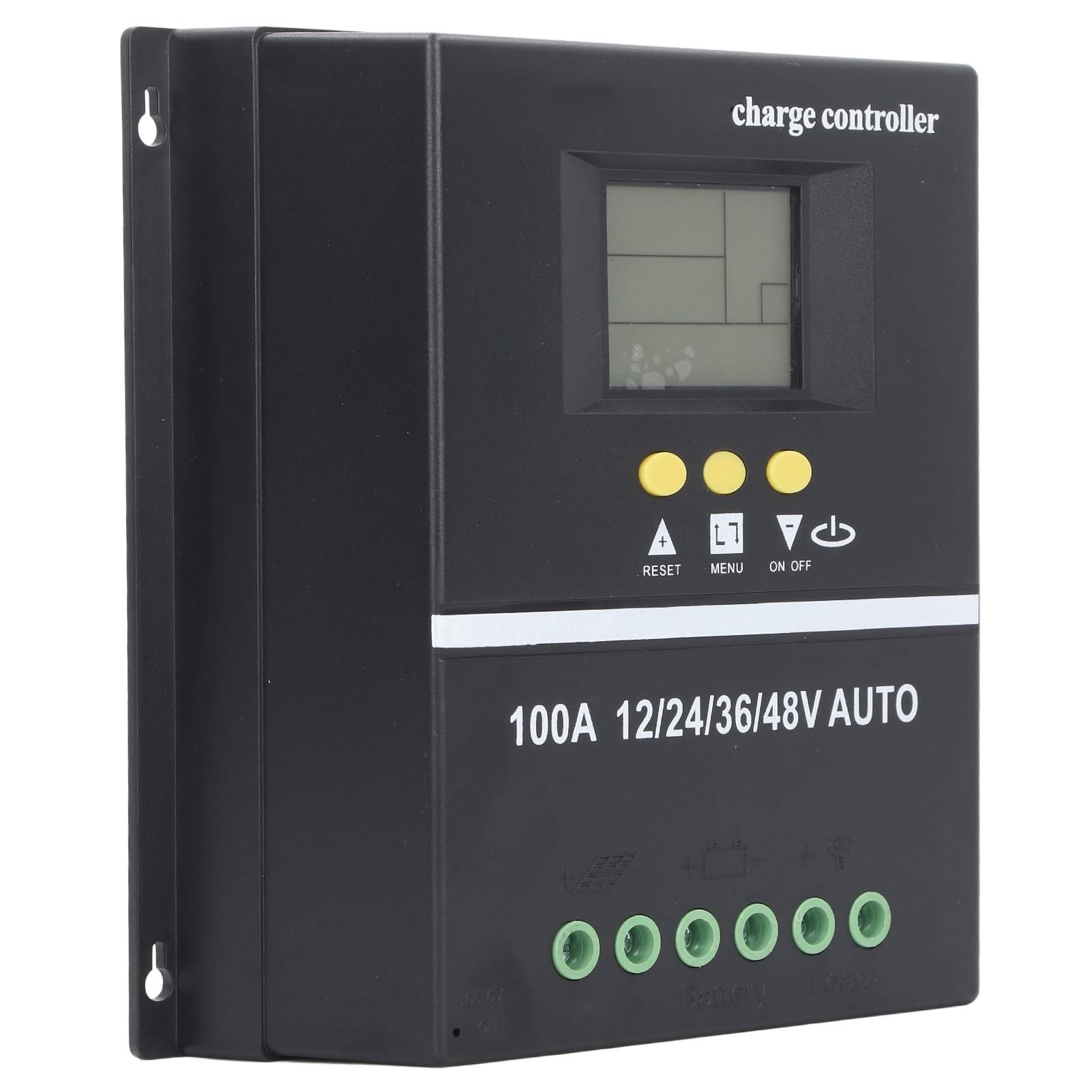 Controlador de Carga Solar MPPT 100A, 12V 24V 36V 48V Adaptable