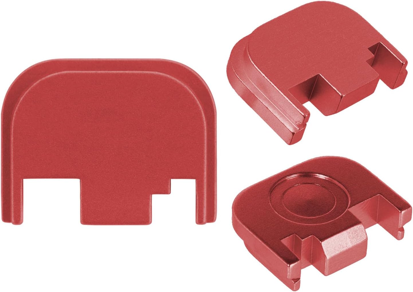 NDZ Performance Slide Cover Back Plate for Ruger RXM - CNC Aluminum Rear Plate for G19 Gen 3 Clone, Anodized Finish, Color & Engraving Options, Made in USA