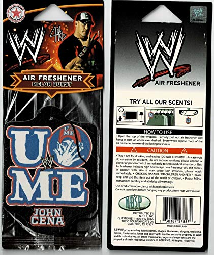WWE - AIR FRESHENER - John Cena -WWE-Cenation-LICENSED NEW IN PACK-sealed
