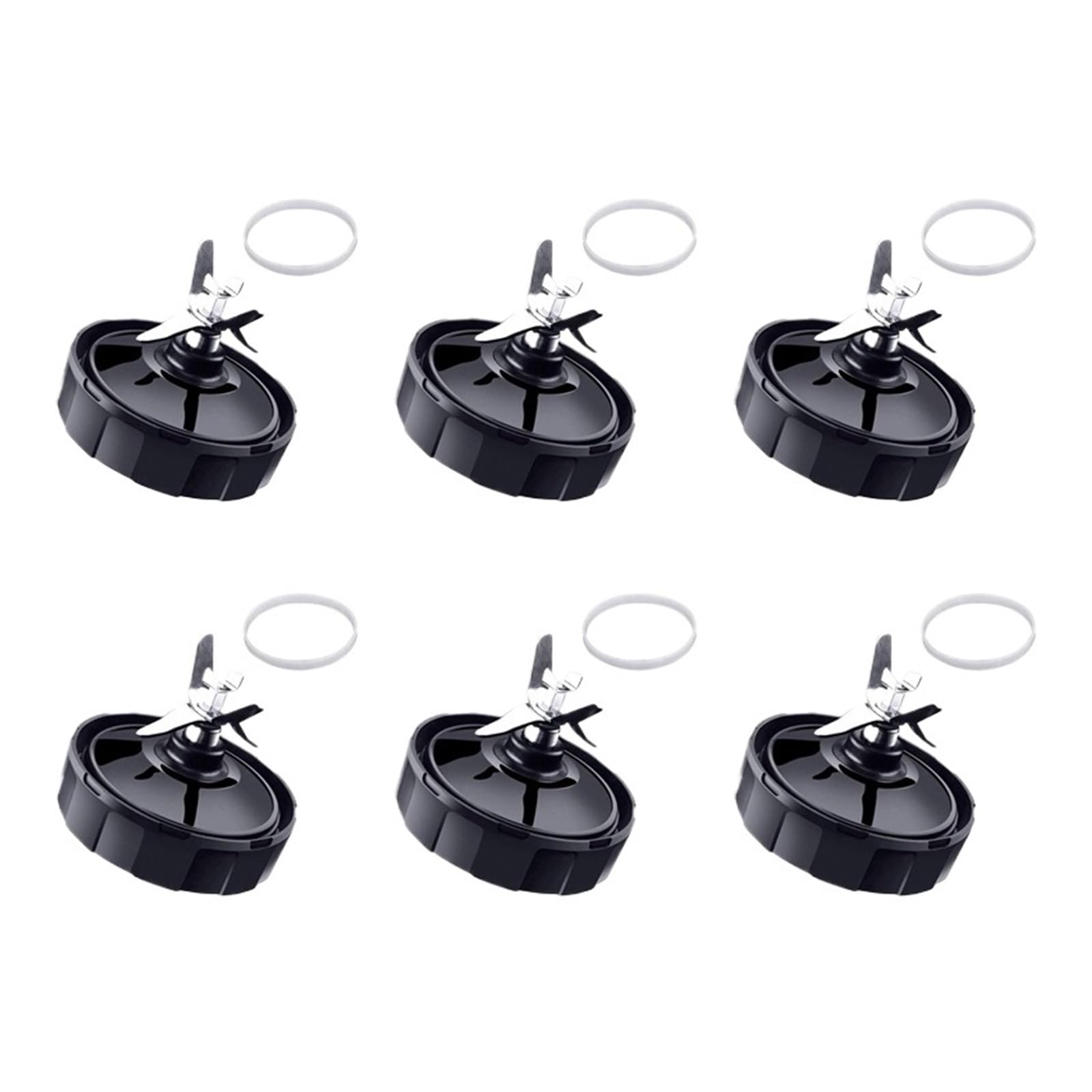 Lame Di Estrazione A 7 Pinne 6X, Compatibili Con Ninja, Parti Del Frullatore Con Rondella In Gomma, Compatibili Con Nutri Ninja, Auto IQ BL486 BL642 N102 BL682