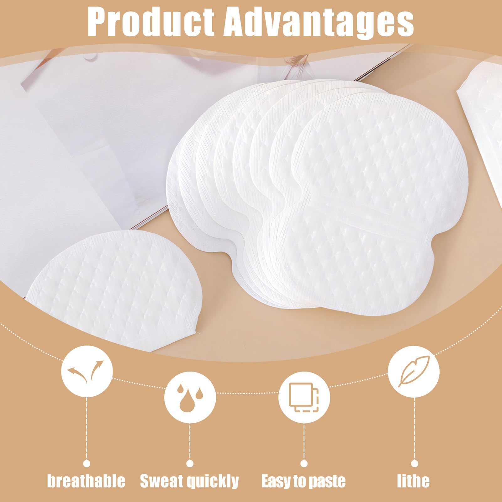 40 Parches Almohadillas Sudor Axilas Mujer Hombre, Parches Antitranspirante Axilas, Invisibles y Cómodos para las Axila - Protección Antimanchas de Sudor para Mujeres y Hombres