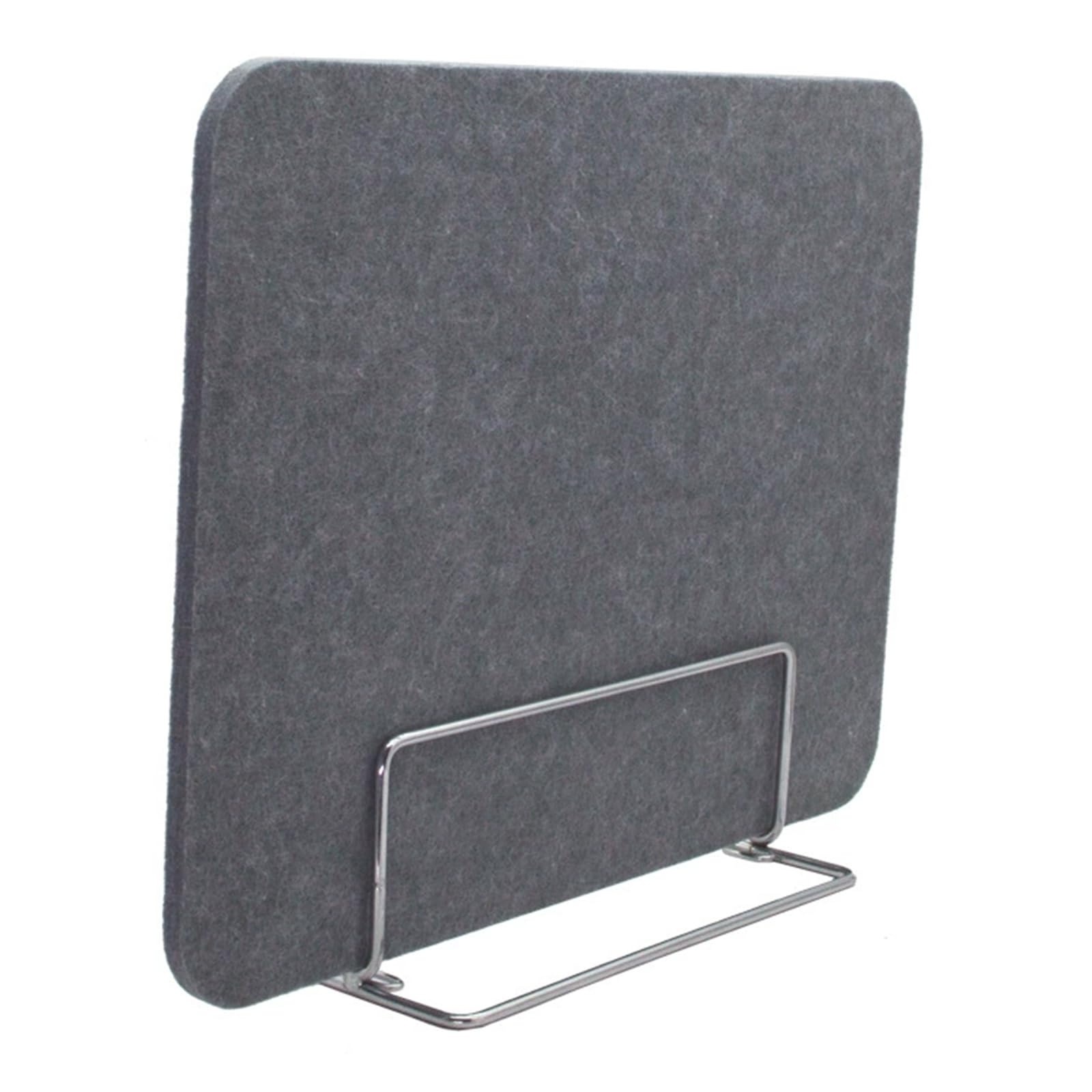 THKSGIV Acoustic Desk Divider 30x60cm Freestanding Felt Partition with Metal Clip Reduces Noise & Visual Distractions Gray Office Privacy Screen for Workstations