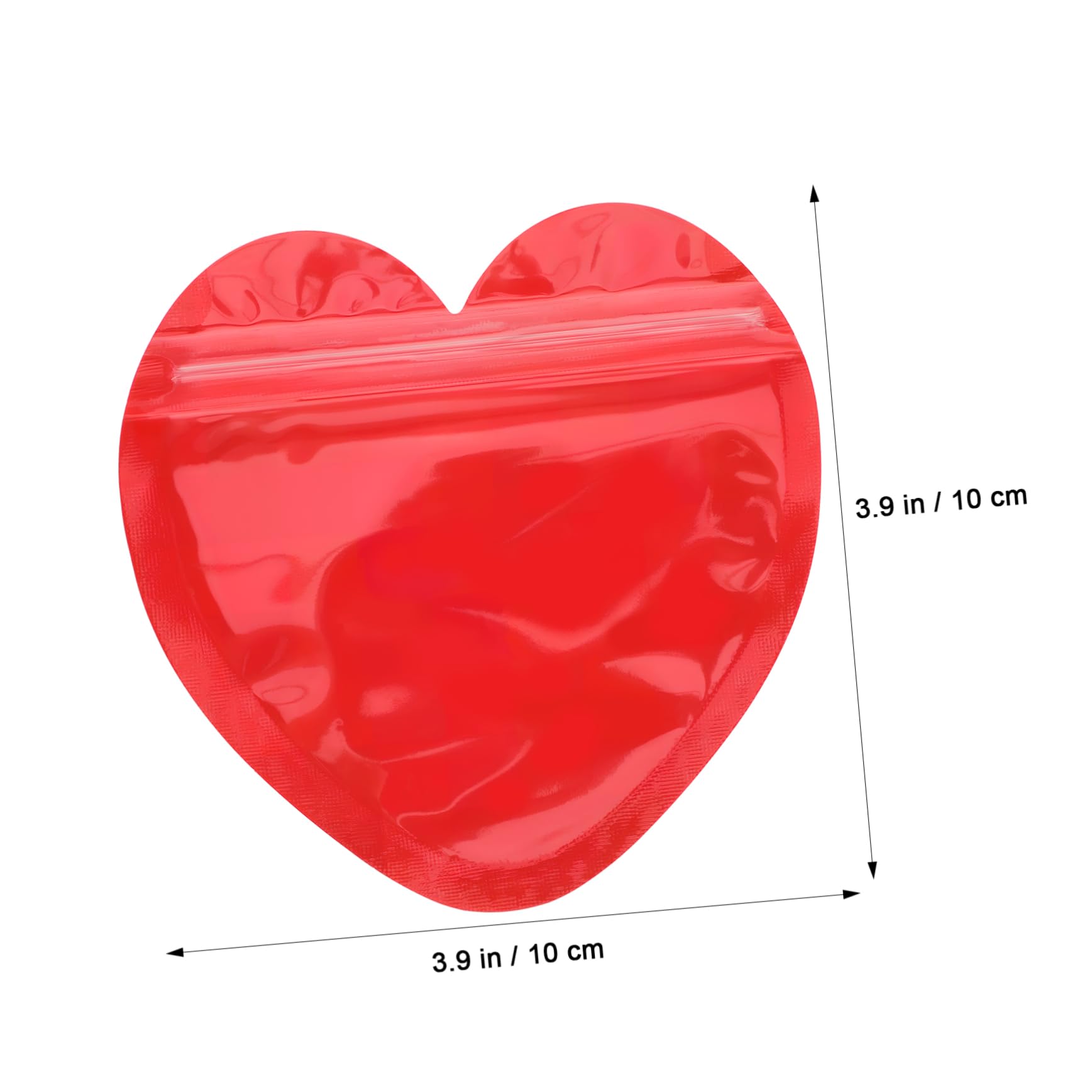 PACKOVE Valentine's Day Heart Jewelry Tray 100 Self Sealing Bags for Display and Gifting