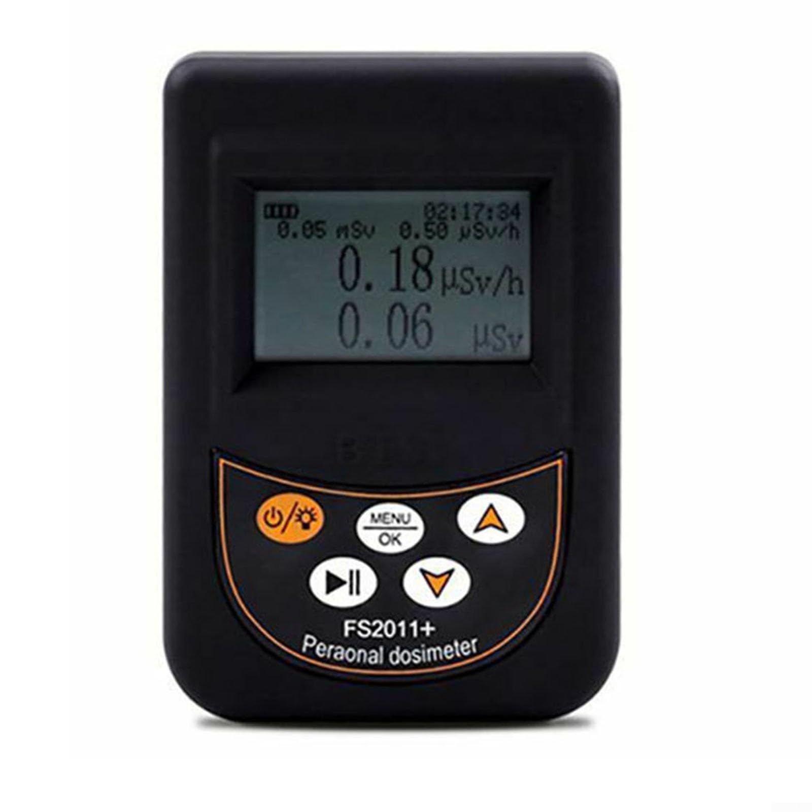 Geiger Counter FS2011+ Nuklearstrahlungsdetektor Persönlicher Strahlungsdosimeter Beta Gamma Röntgenstrahlung Persönliches Dosimeter 1000uSv/h Strahlungsdetektor Radioaktivitätstester