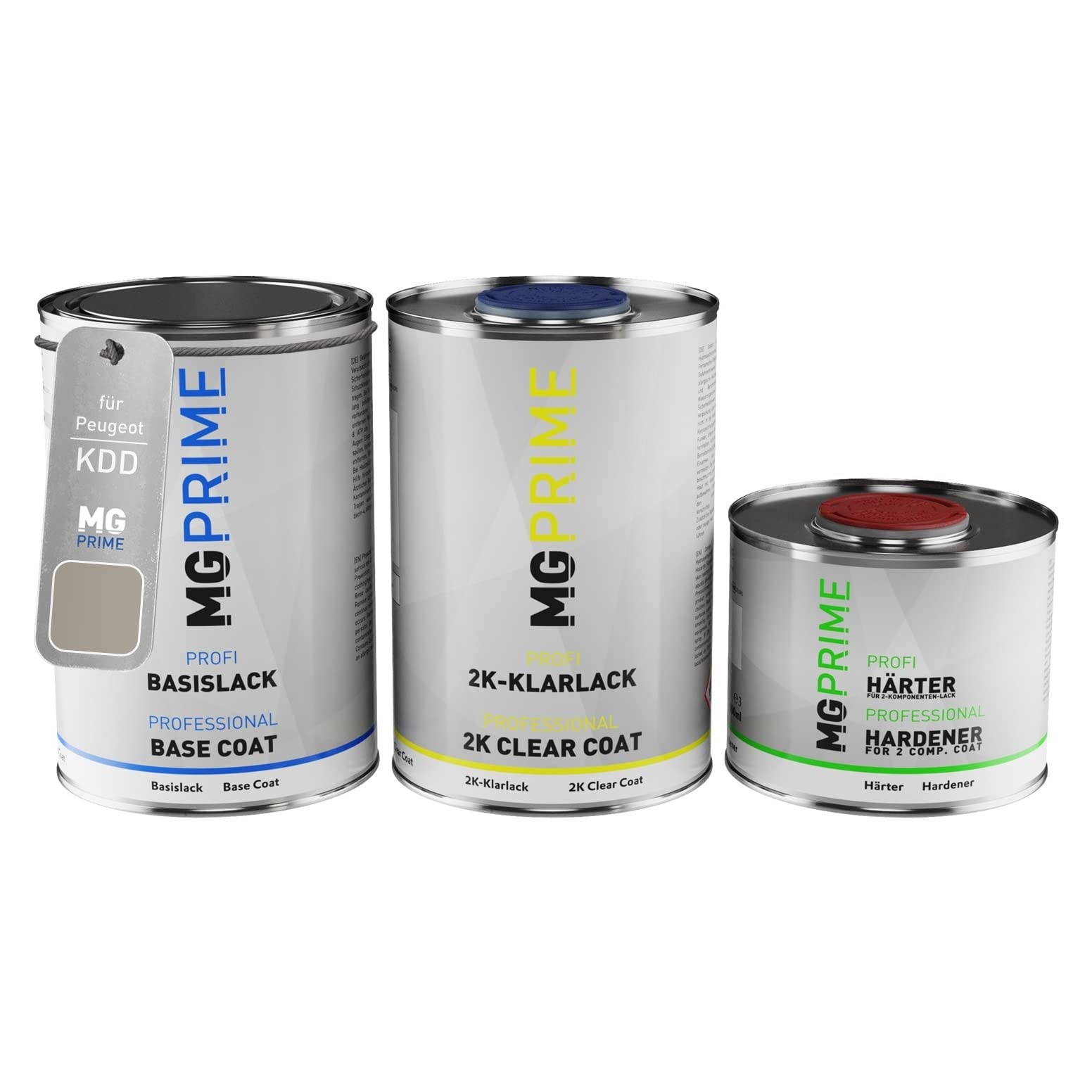 MG PRIME Peinture voiture Pots pour Peugeot KDD Sable Bivouac Nacre M. 2,5L