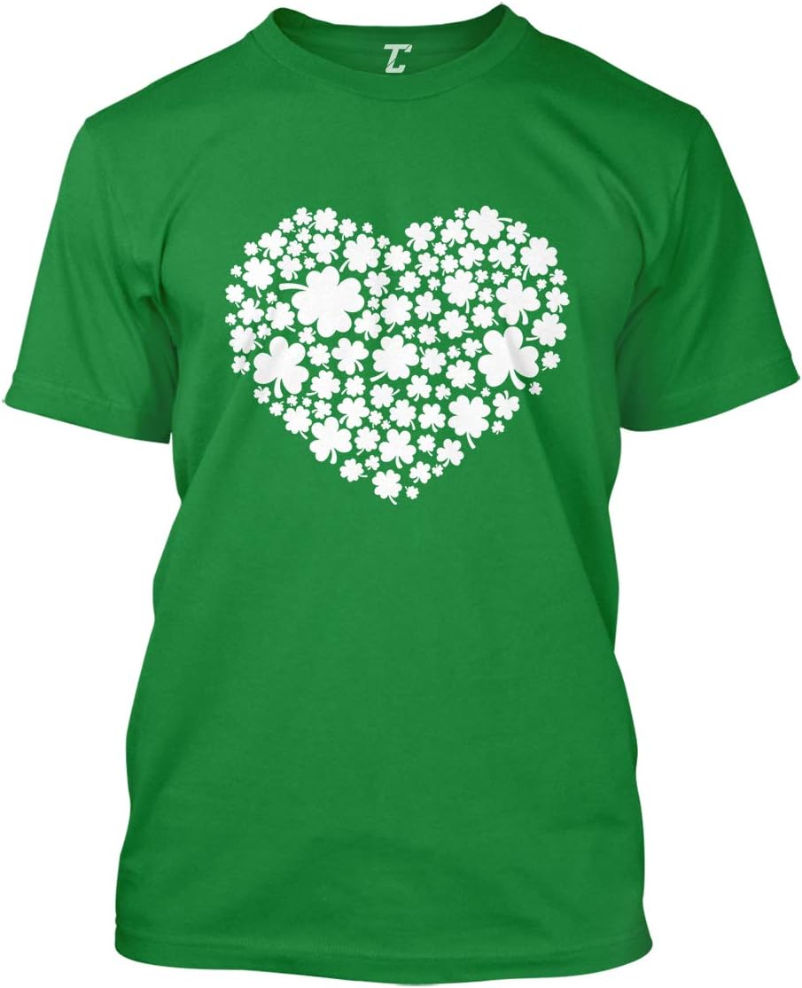 Shamrock and Clover Heart Collage - Luck Men's T-Shirt
