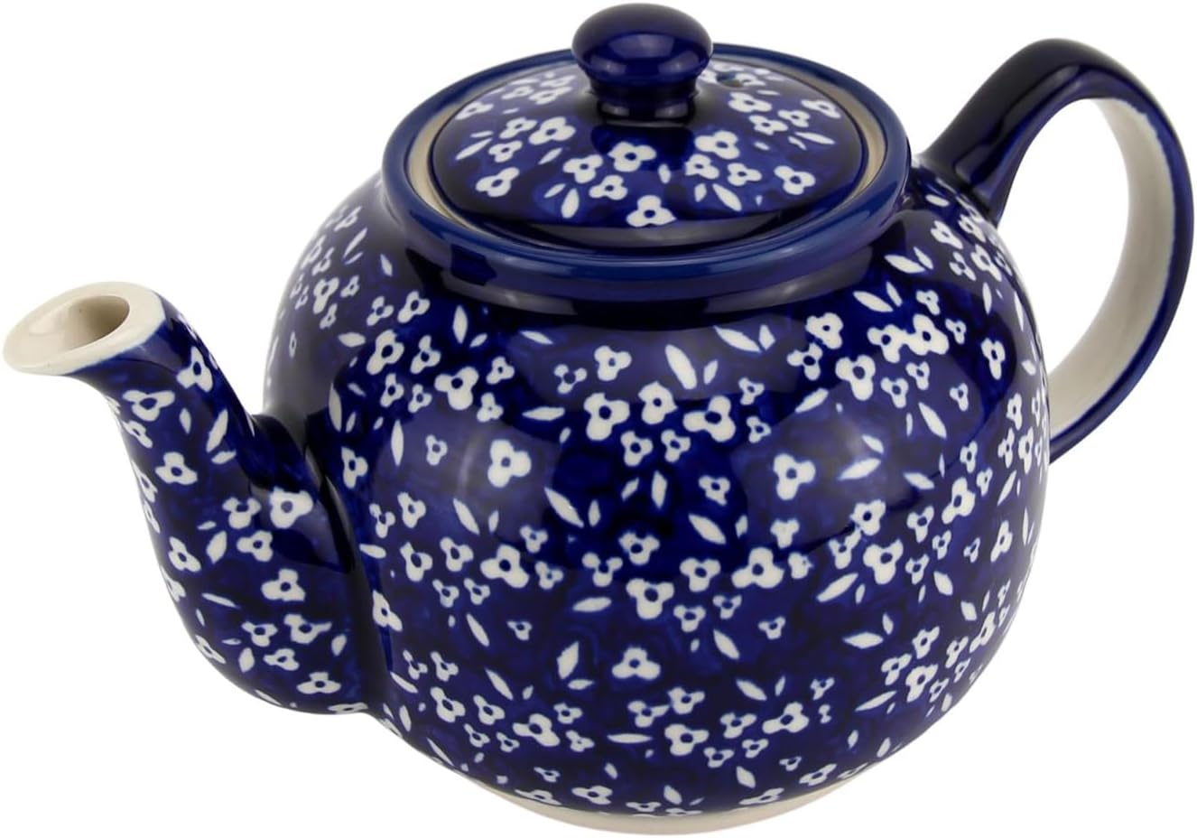 Polish Pottery Market 32 oz Teapot - Handcrafted Polish Stoneware by Zaklady Boleslawiec Poland