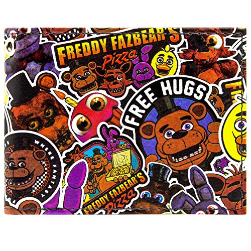 FNAF Freddy Fazbear Pizza Charaktere Geldbörse Bi-fold Kartenhalter,...
