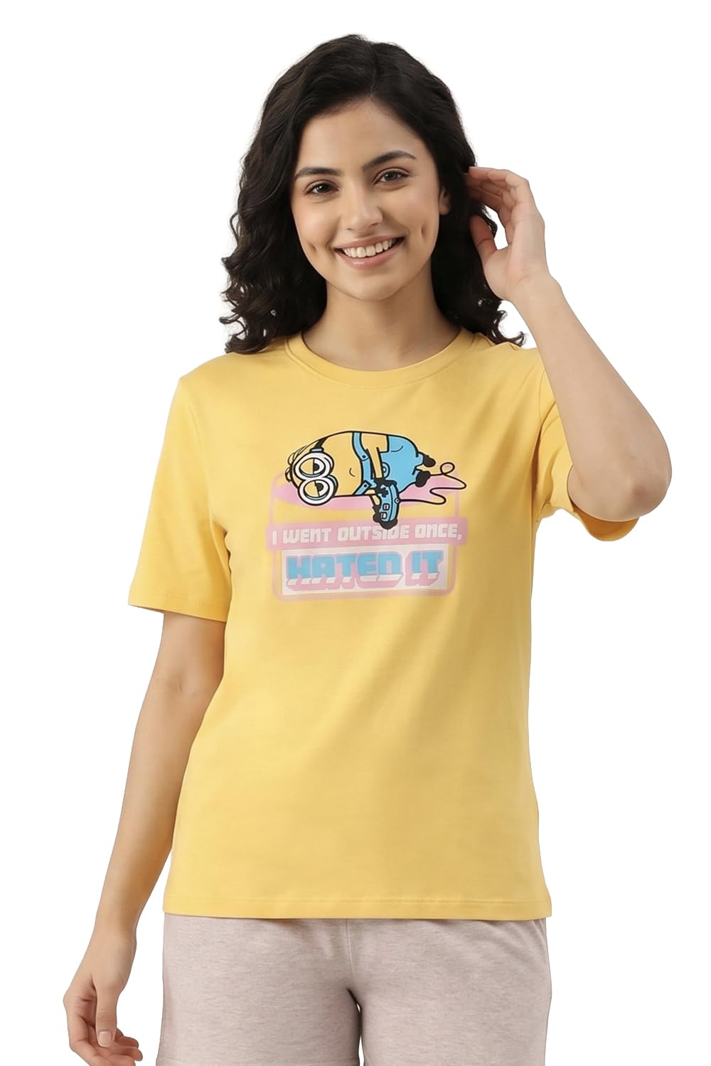Peanuts Knit Cotton Loungewear Top - Quiet Green-image-21