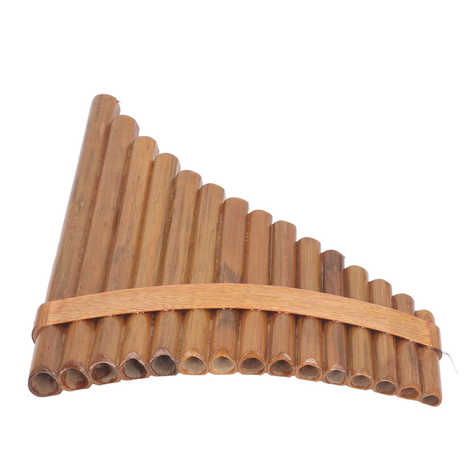Buachois Flauto di Pan Professionale 15 Canne in Sol, Strumento Musicale a Fiato Portatile con Custodia Morbida Accessori Pulizia per Pratica Quotidiana Spettacoli (Mano sinistra)