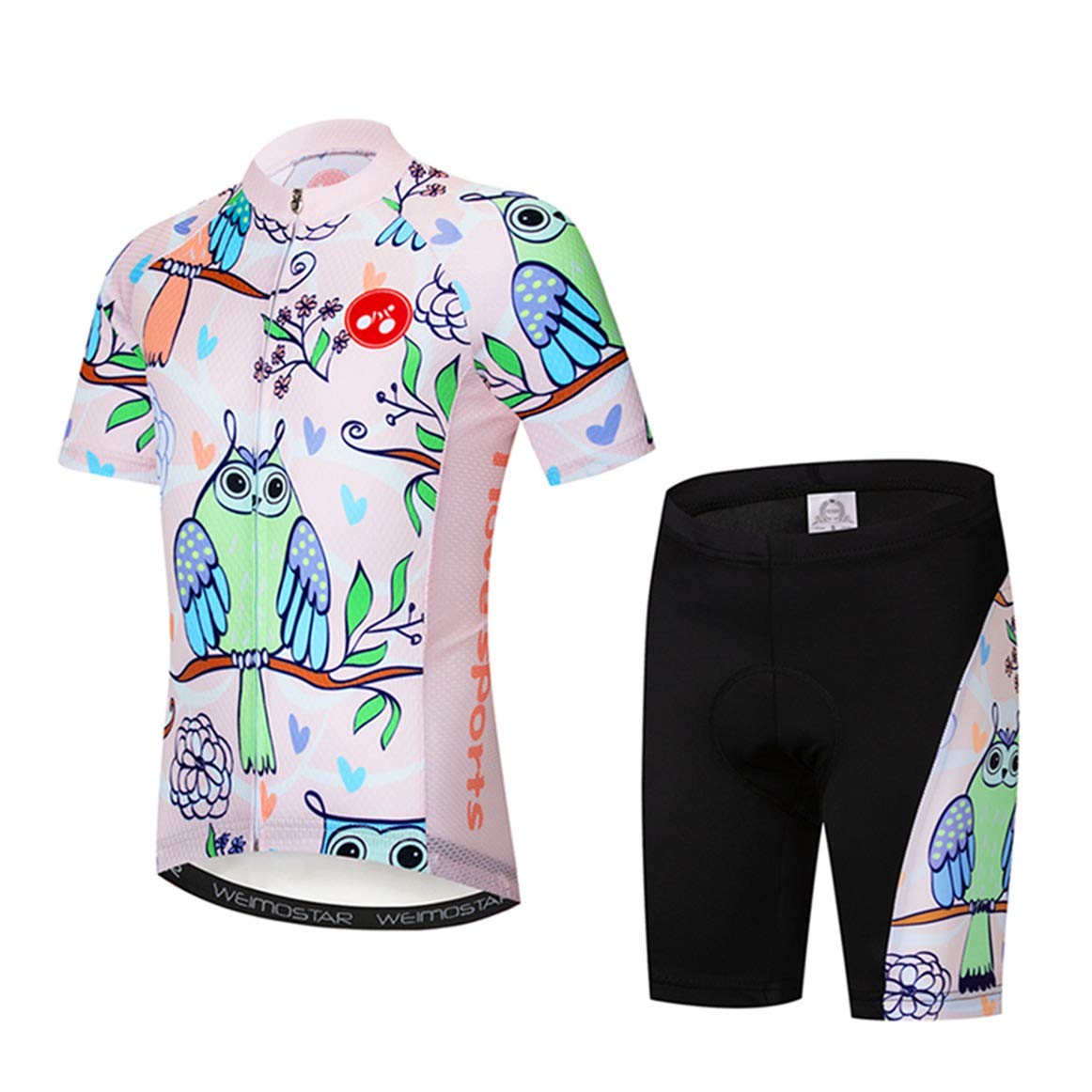 WeimostarChildren Cycling Jersey Set Clothing Boys Girls Shorts Pad Suits