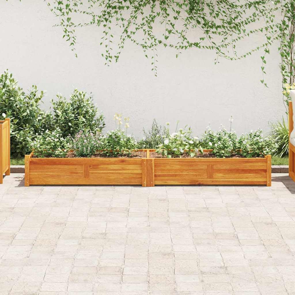 Lit surélevé de jardin en bois pour cultiver vos propres herbes en famille