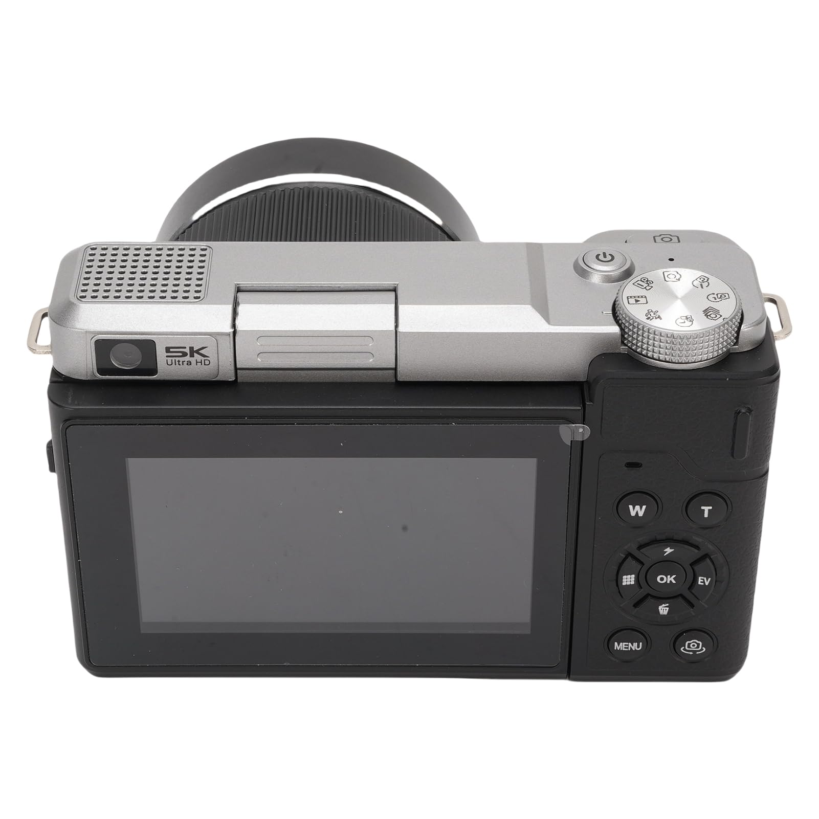 XUMIUZIY Cámara Digital 5K para Fotografía, Cámara Vlog con Enfoque Automático WiFi y Zoom Dual de 18X con Pantalla Abatible de 3"