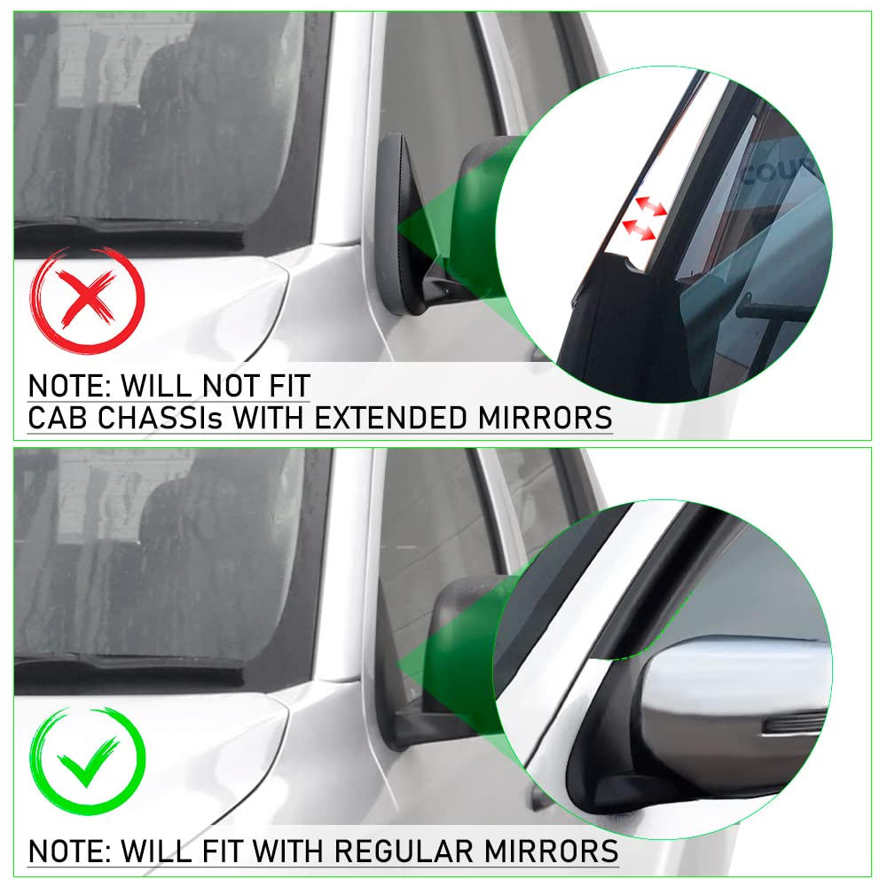 Deflecteurs d'air Déflecteurs de Vent pour Mitsubishi L200 Triton 2015-2022 Fiat Fullback Double Cabin 4pcs Pare-Pluie Pare-fumée Protection