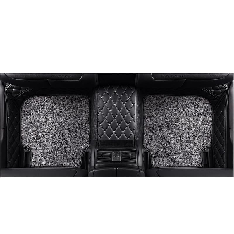 Image of 7D car mat Full Set for Tata Zest || Luxury Leather Double Car Floor Mat Complete Set || 100% Waterproof and Washable || Color : Black
