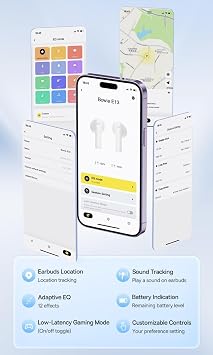 Baseus E13 Bowie True Wireless Bluetooth Headset-White