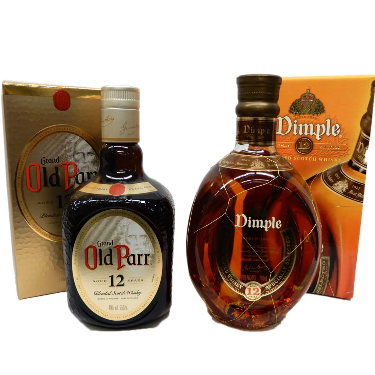 Amazon.co.jp: 飲み比べ2本セット「オールドパー12年 40度750ml 